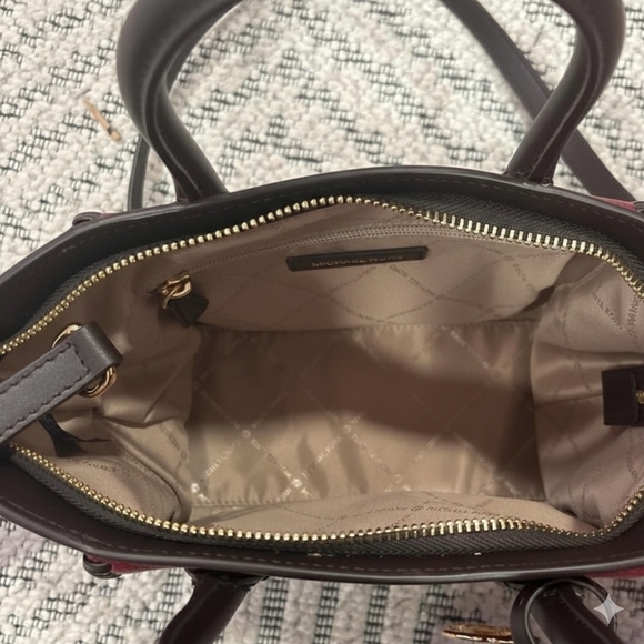 Michael Kors Red and Cream Satchel - Picture 5 of 6